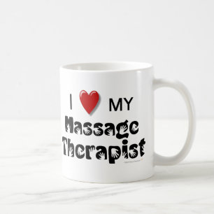 Jag älskar min massageterapeutmugg kaffemugg