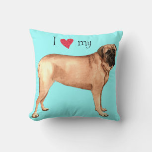 Jag älskar min Mastiff Kudde