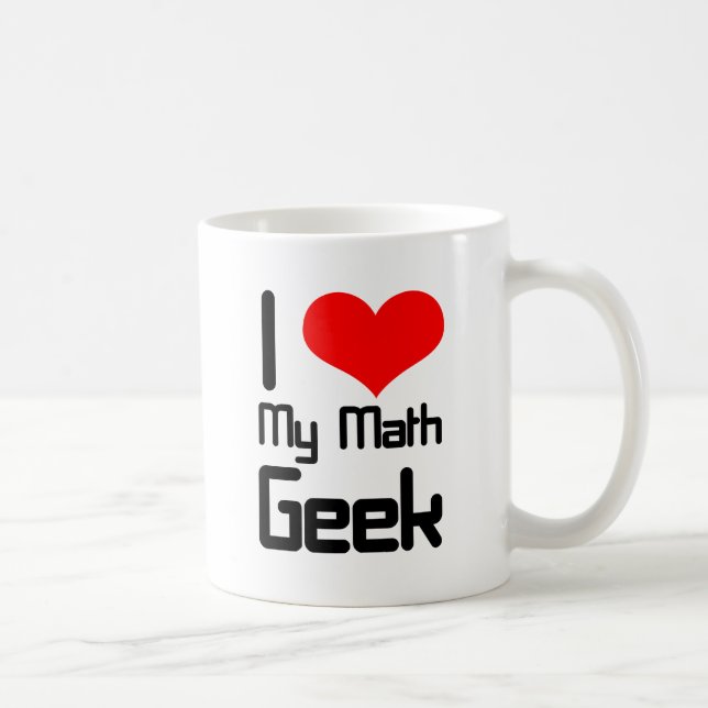 Jag älskar min mathgeek kaffemugg (Höger)