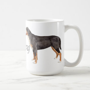Jag älskar min mer underbara schweiziska berghund kaffemugg