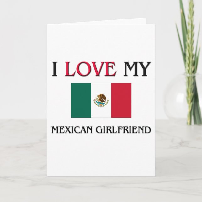 Jag älskar min mexicanska flickvän kort (Framsida)