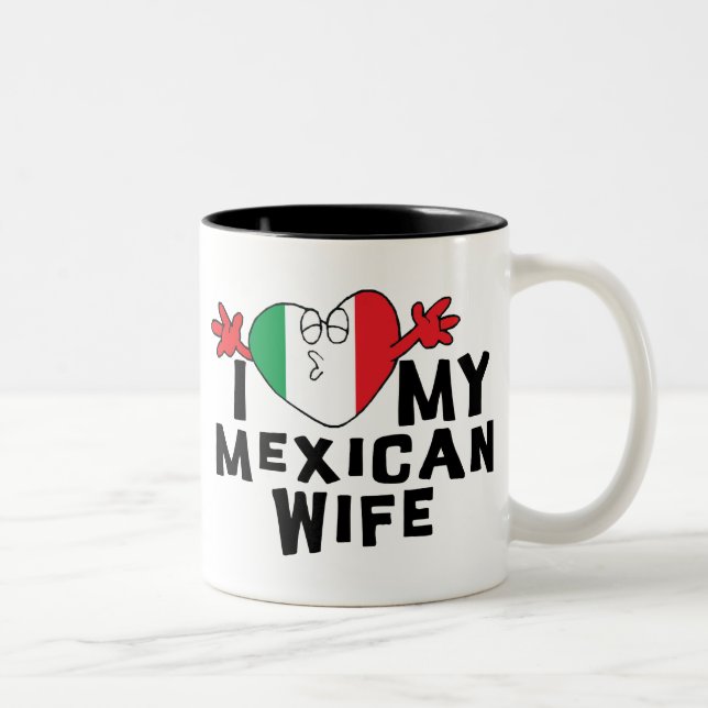 Jag älskar min mexicanska fru Två-Tonad mugg (Höger)