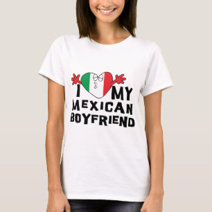 Jag älskar min mexicanska pojkvän t shirt