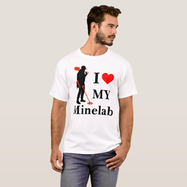 Jag älskar min Minelab metall som avkänner Tee (Hel framsida)