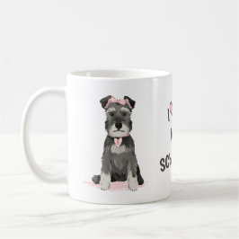 Jag älskar min Mini Schnauzer Kaffemugg