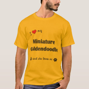 Jag älskar min miniatyr Goldendoodle (den Tröja