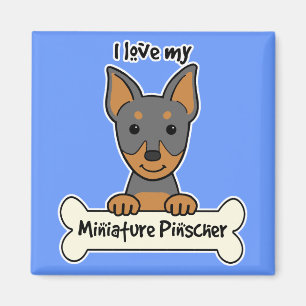 Jag älskar min miniatyrPinscher Magnet
