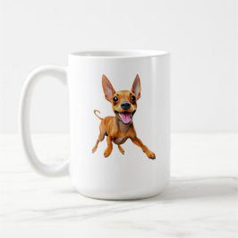 JAG ÄLSKAR MIN MINPIN minpin miniatyr pinscher hun Kaffemugg