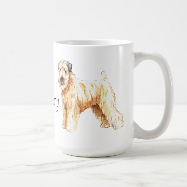 Jag älskar min mjuka bestrukna Wheaten Terrier Kaffemugg (Höger)