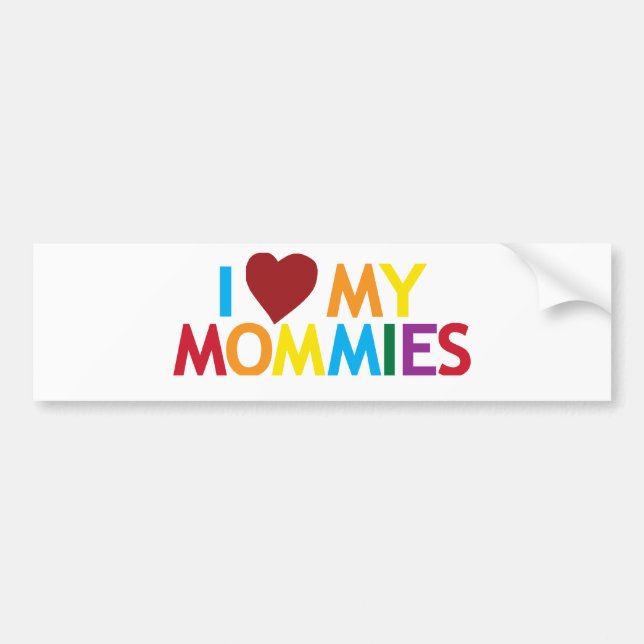 Jag älskar min Mommies Bildekal (Framsidan)