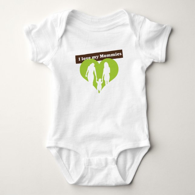 Jag älskar min Mommies Tee Shirt (Framsida)