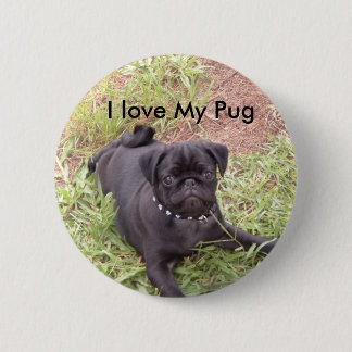 Jag älskar min mops knäppas knapp