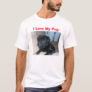 Jag älskar min mops t-shirt