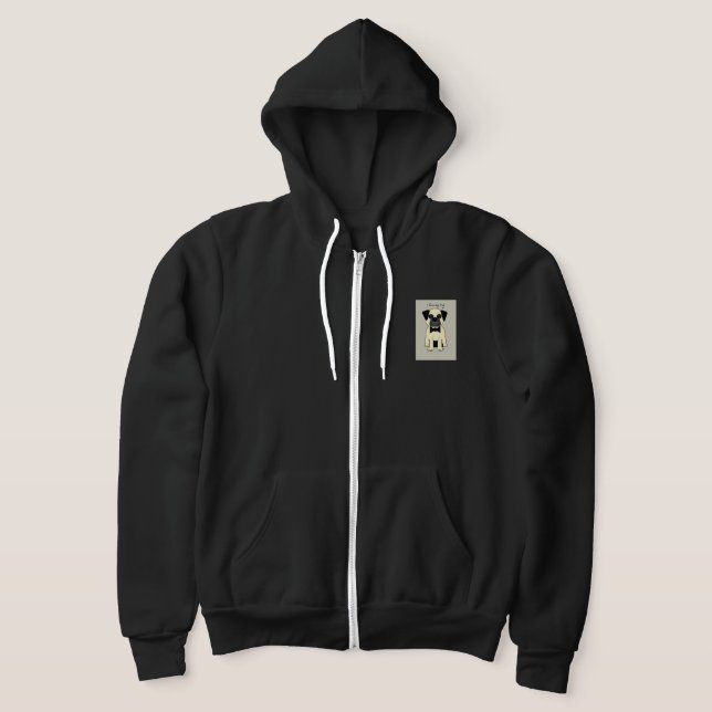 Jag älskar min mops t shirt (Laydown)