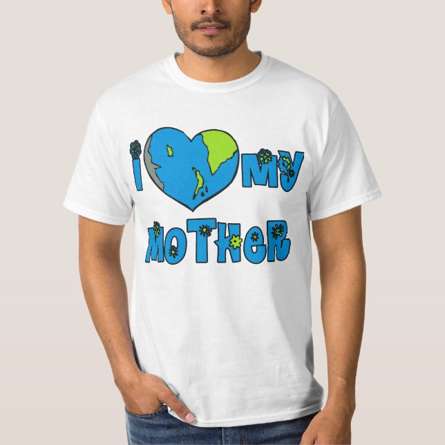 Jag älskar min morjordTshirts, muggar Tee (Framsida)