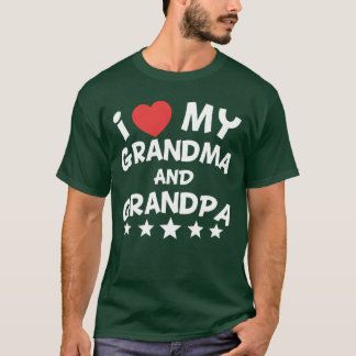 Jag älskar min mormamma och morfar vän t shirt