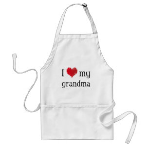 Jag älskar min mormor förkläde