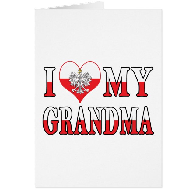 Jag älskar min mormor hälsningskort (Framsidan)