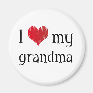 Jag älskar min mormor magnet