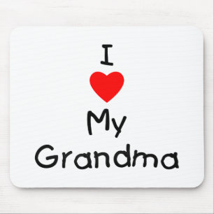 Jag älskar min mormor musmatta
