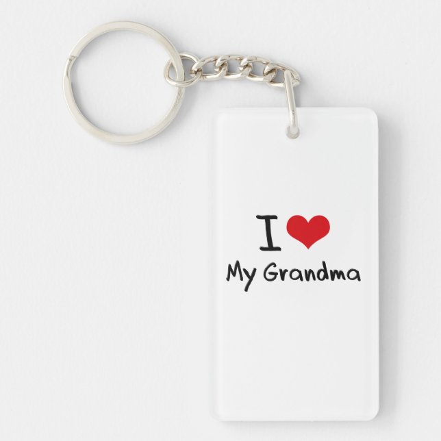 Jag älskar min mormor nyckelring (Framsidan)