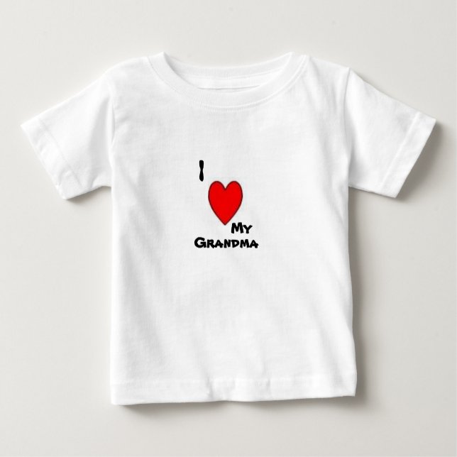 Jag älskar min mormor t-shirt (Framsida)