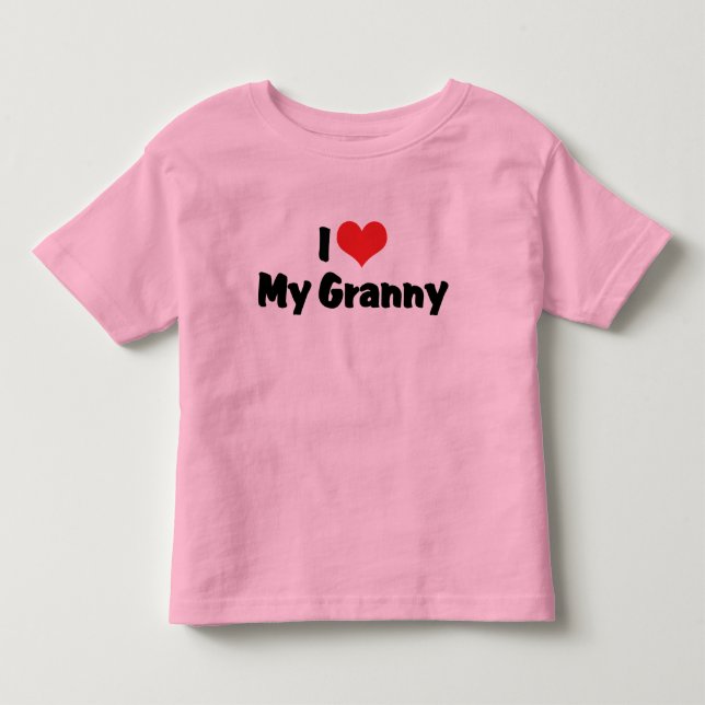 Jag älskar min mormor T-shirt (Framsida)