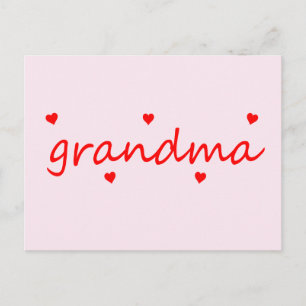 Jag älskar min mormormor vykort