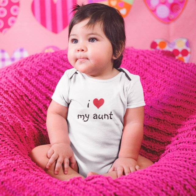 Jag älskar min Moster Tee Shirt (I Love My Aunt Baby Bodysuit)