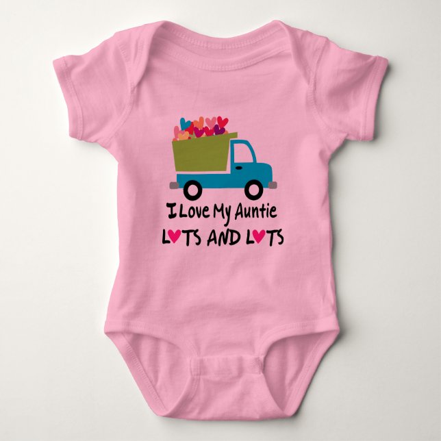 Jag älskar min mostergåva t-shirt (Framsida)