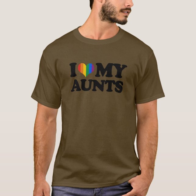 Jag älskar min mostrar t-shirt (Framsida)