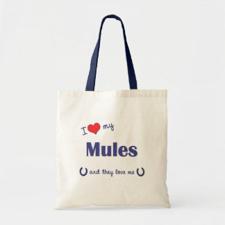 Jag älskar min Mules (åtskilliga Mules) Tygkasse