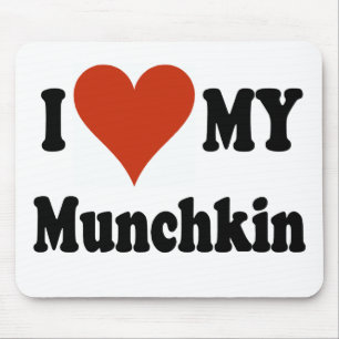 Jag älskar min Munchkin kattgåvor och dräkt Musmatta