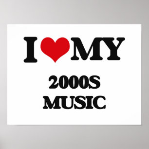 Jag älskar min MUSIK 2000S Poster