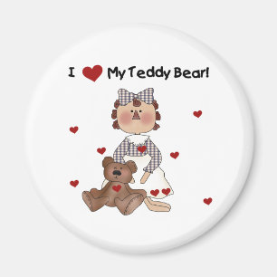 Jag älskar min nalle magnet