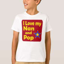 Jag älskar min Nan och poppar Tee Shirt