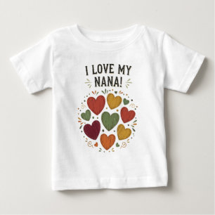 Jag älskar min Nana Country Hearts T Shirt