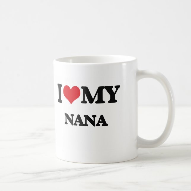 Jag älskar min Nana Kaffemugg (Höger)