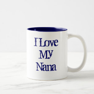 Jag älskar min Nana Två-Tonad Mugg