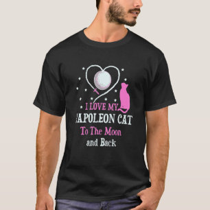 Jag älskar min Napoleon katt till Moon Cat   Kattu T Shirt