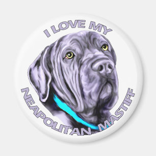 Jag älskar min Neapolitan Mastiff Magnet
