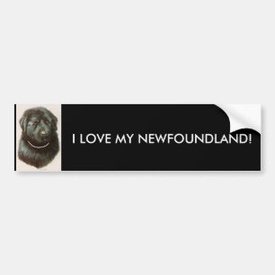 JAG ÄLSKAR MIN NEWFOUNDLAND! BILDEKAL