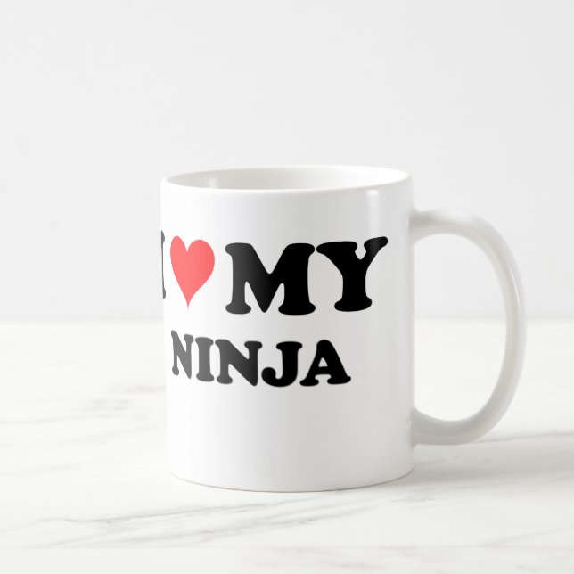 Jag älskar min Ninja Kaffemugg (Höger)