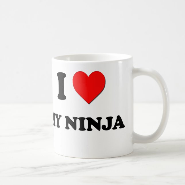 Jag älskar min Ninja Kaffemugg (Höger)