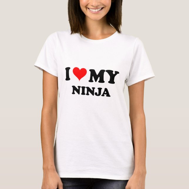 Jag älskar min Ninja T-shirt (Framsida)