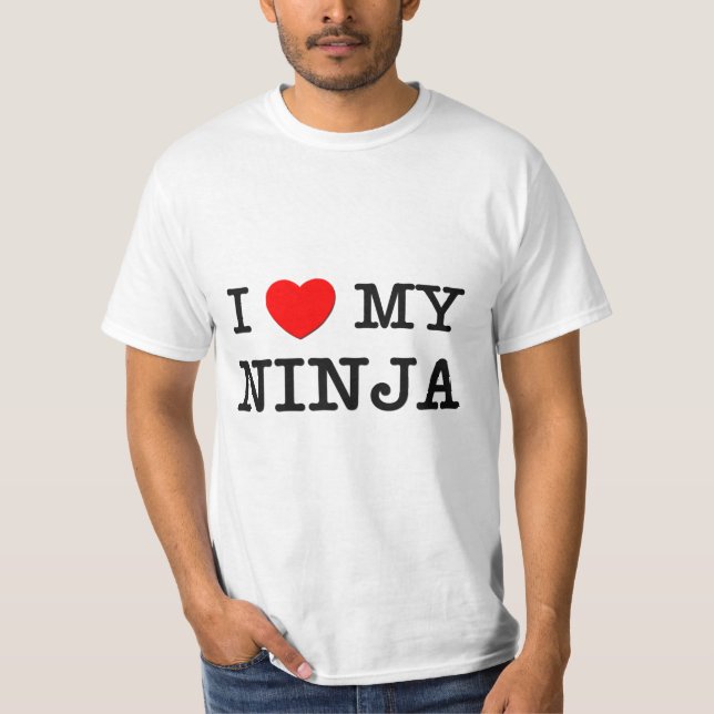 Jag älskar min NINJA T-shirt (Framsida)