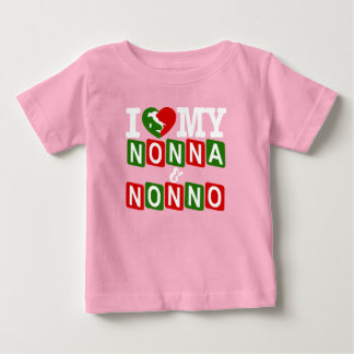 Jag älskar min Nonna & Nonno Baby T-Shirt