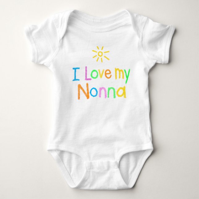 Jag älskar min Nonna T-shirt (Framsida)