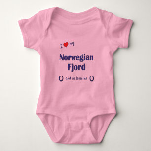 Jag älskar min norska Fjord (den Male hästen) T-shirt