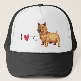 Jag älskar min Norwich Terrier Keps